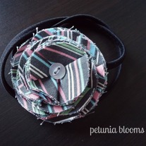 (on sale!) petal headband in grey + stripes