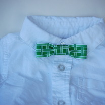 Mod Green Baby Bow Tie