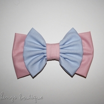 Vanilla Cotton Candy Double Bow