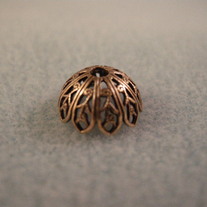 12mm Gold Filigree bead cap