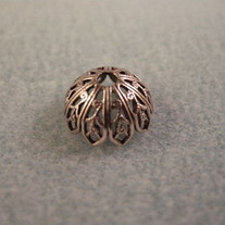 12mm Silver Filigree bead cap