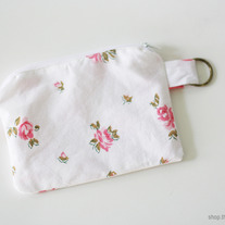 Vintage Floral Zip Pouch