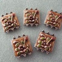 Pewter Enamled Tiles