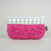 THE CITY CLUTCH IN PINK FLAMBE