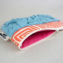 THE CITY CLUTCH IN TANGERINE TANGO
