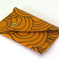 Circle Wallet in Orange