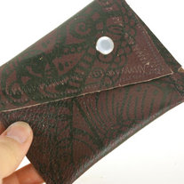 Henna Wallet in Burgundy