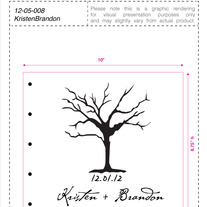 Personalized Wooden Guestbook: Kristen & Brandon