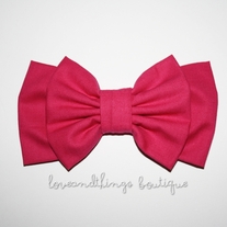 Bikini Hot Pink Double Bow