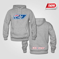 Casey Stoner Kuri Kuri Boy MotoGP #27 Hoodie Sweats Grey