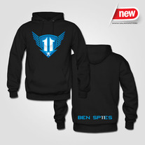 Ben Spies MotoGP #11 Texas Terror Hoodie Sweats Black