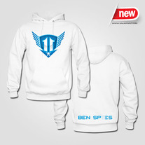 Ben Spies MotoGP Texas Terror #11 Hoodie Sweats White