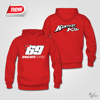 Nicky Hayden Kentucky Kid MotoGP #69 Hoodie Sweats Red