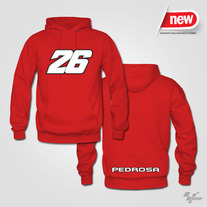 Dani Pedrosa MotoGP #26 Hoodie Sweats Red