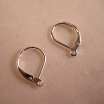 Silver Leverback ear wires
