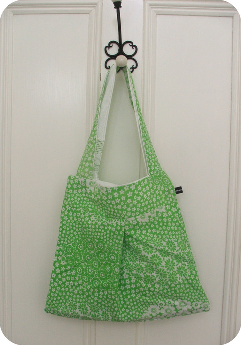 Bright green retro-inspired bag