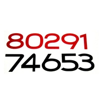 Objectify 90mm Mailbox or Wall Numerals