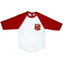 TROPICAL RAGLAN (RED/WHT)
