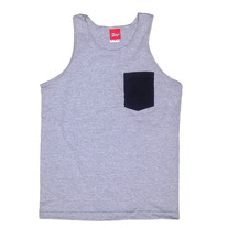 BLK CORDUROY POCKET TANK