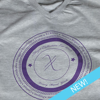 definition tee (gray/purp)