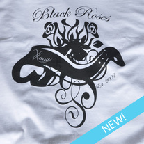 Black Roses (white)