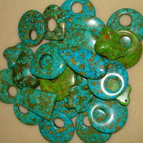 Mosaic Turquoise Pendants ~ Bulk