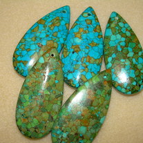 Mosaic Turquoise ~ teardrop