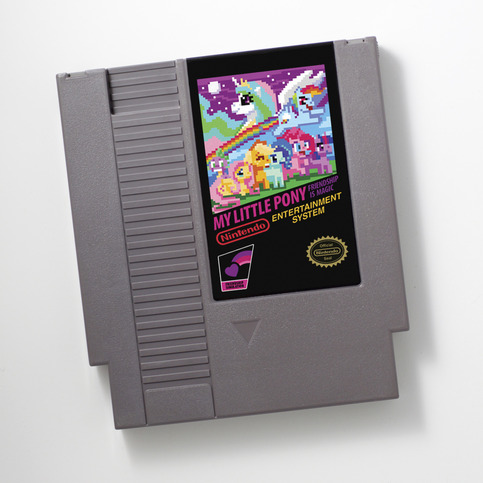 My Little Pony NES my little pony, mlp, nes, cart, retro, 8-bit