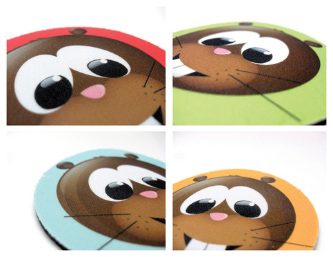 Beaver Drink Coasters - Set of 4