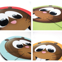 Beaver Drink Coasters - Set of 4