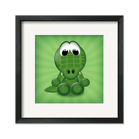 Alligator - Giclee Art Print 8 in x 8 in