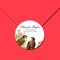  20 Round Customizable Address Stickers