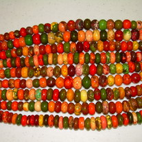 Multicolored Howlite ~ Graduated Rondelle