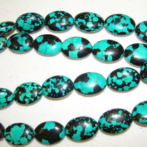 Mosaic Howlite ~ Turquoise Puffed Oval