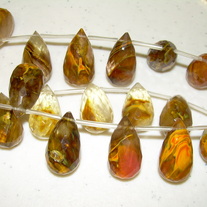 Golden Cherry Quartz ~ Briolette