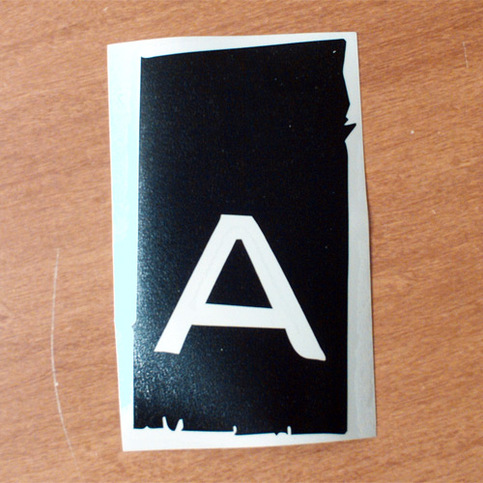 A - Logo Sticker