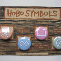 Hobo Symbols Button Pack!