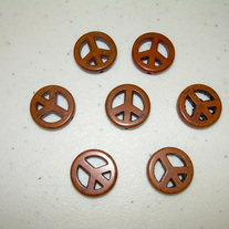 Peace Sign ~ Small Brown