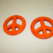 Peace sign ~ orange 