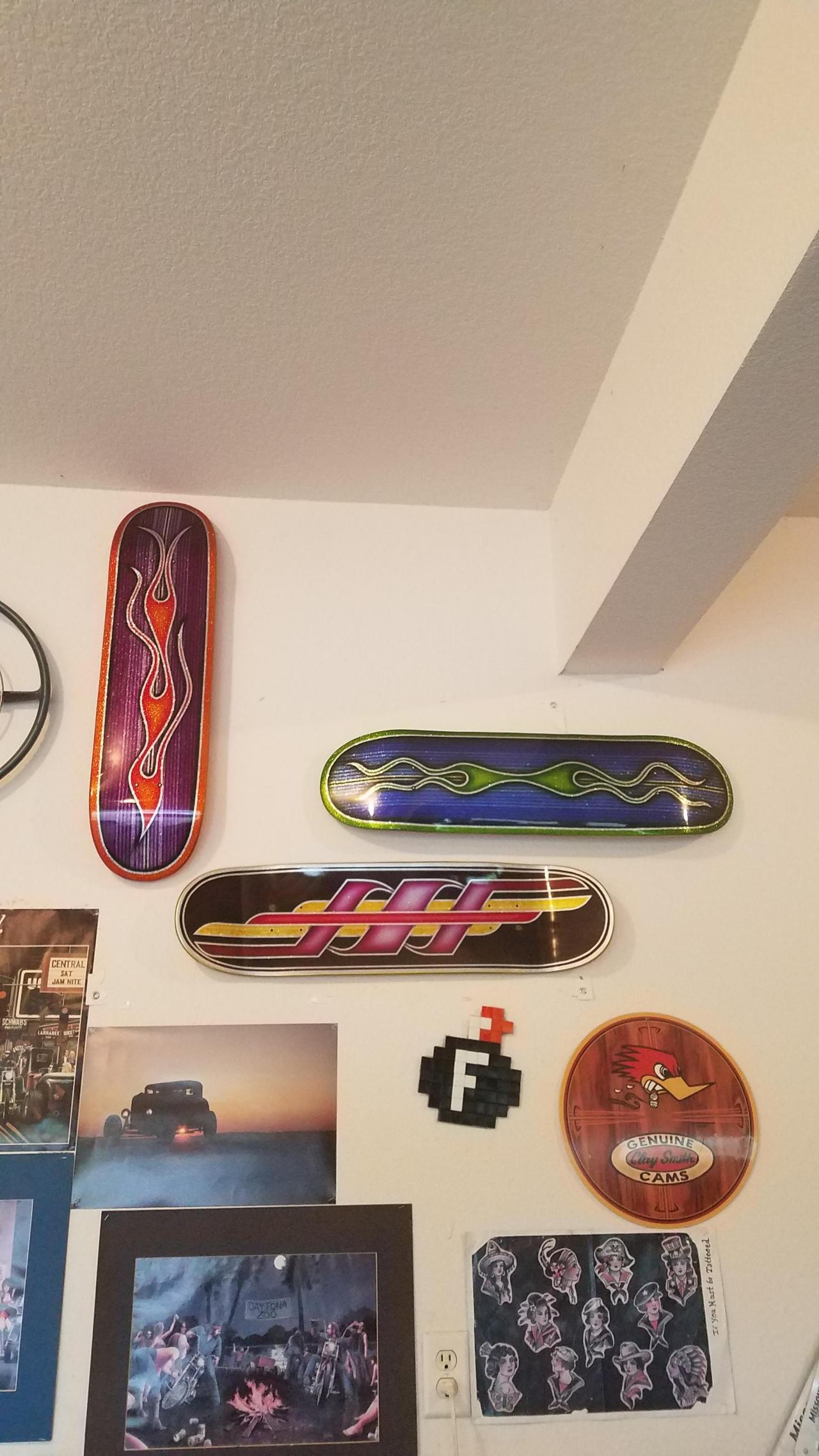 skateboard deck display case