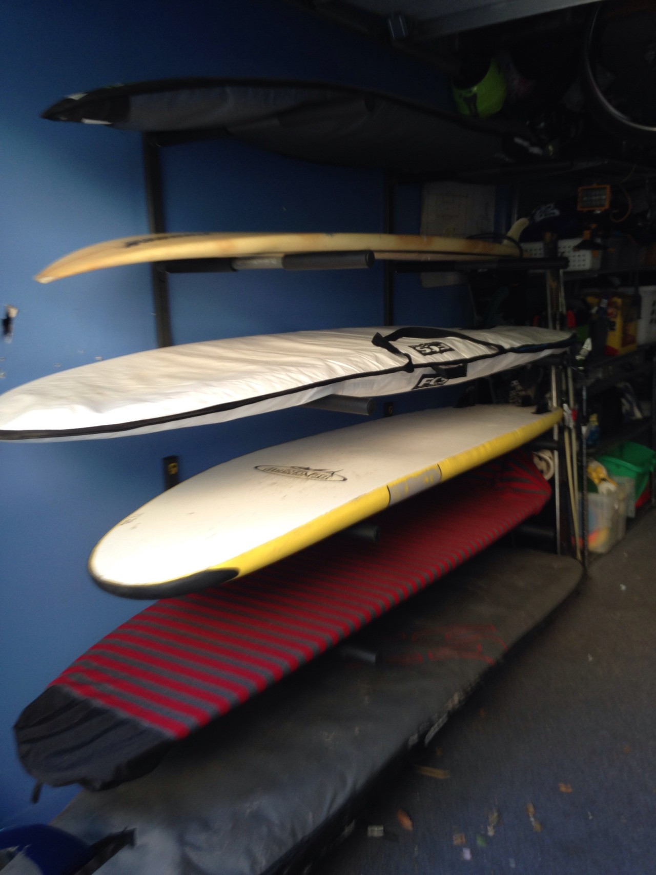 Surf Storage Rack 3 Boards Heavy Duty Metal