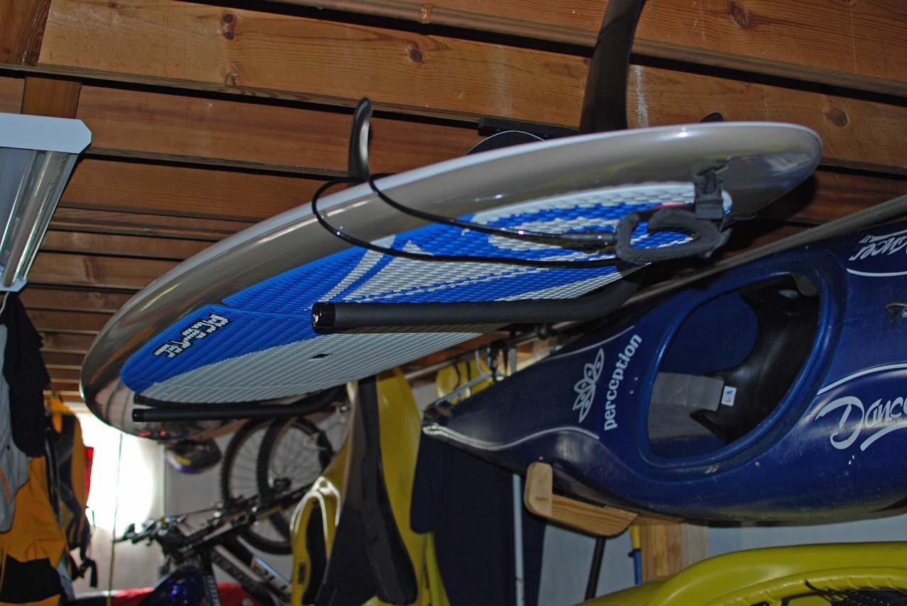 SUP Ceiling Rack Paddle Board Ceiling Rack StoreYourBoard
