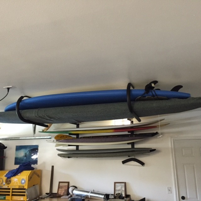 SUP Ceiling Rack Paddle Board Ceiling Rack StoreYourBoard