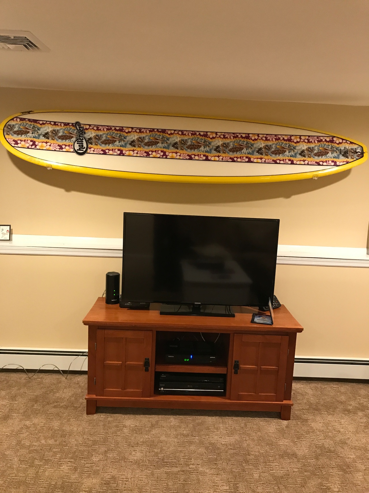 Clear Surfboard Display Rack