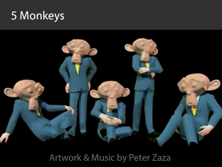5 monkeys