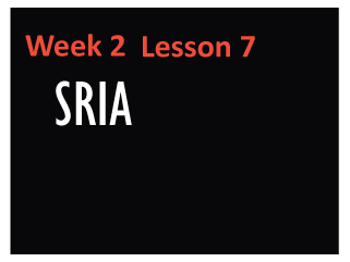 Week2 lesson7 sria