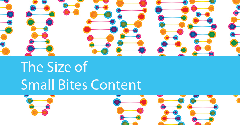 The size of small bites content