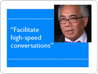 Facilitate high speed conversations