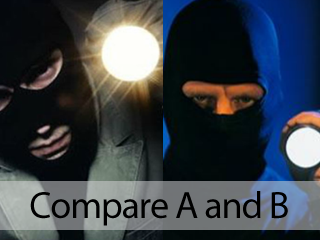 Compare a and b