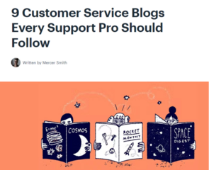 Customer blog